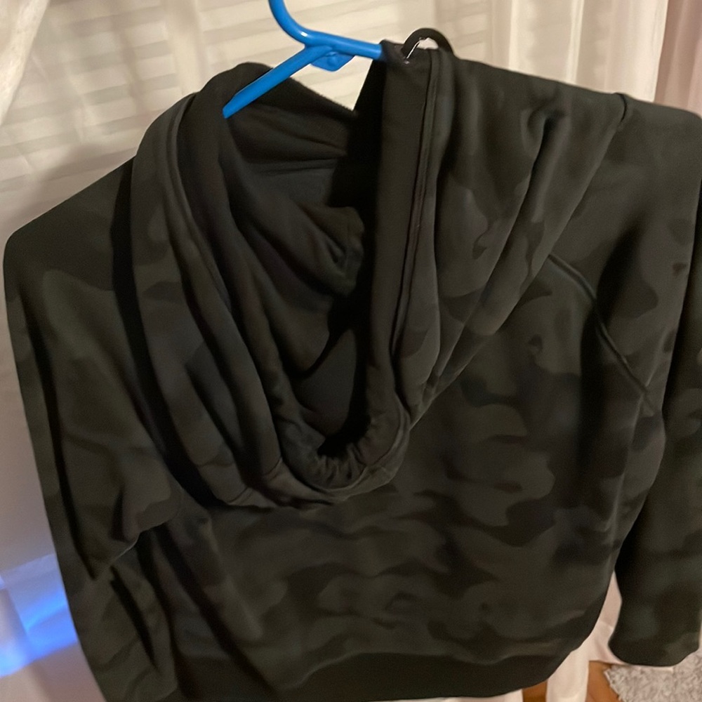 Calvin Klein hooded black camouflage sweatshirt